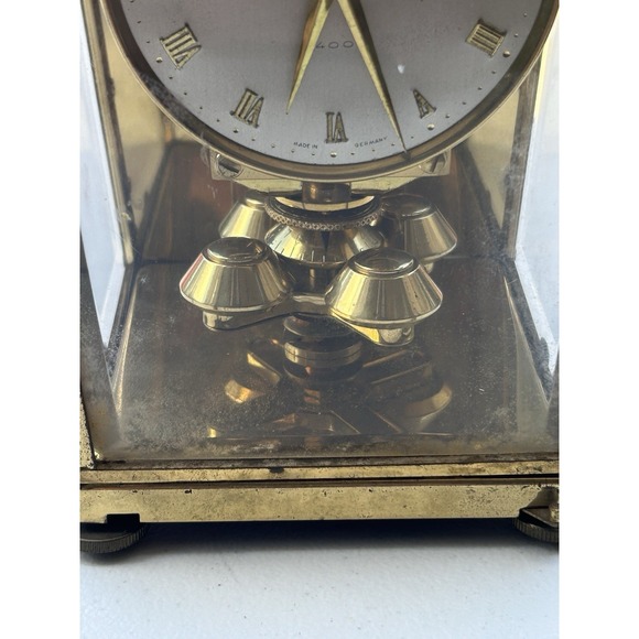 Vintage MCM Schatz 400 Day Anniversary Clock 1950s Brass Germany - Picture 3 of 10
